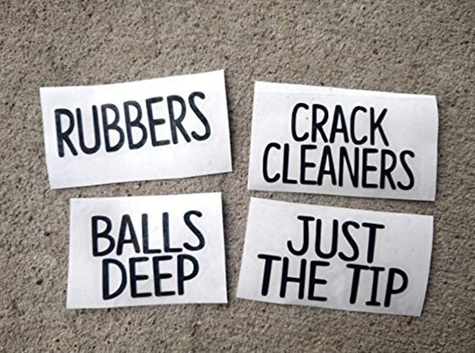 Diuangfoong Just The Tip Rubbers Balls Deep Crack Cleaners Bathroom Decals for Bathroom Decor Jars Funny Bathroom Decor Bathroom