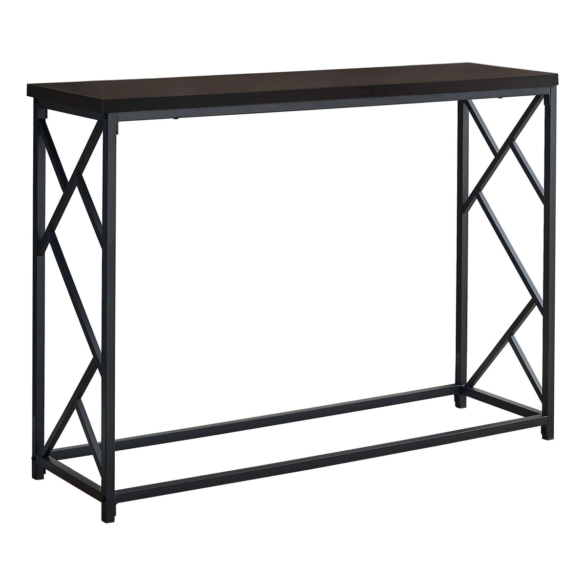 HomeRoots 44' Brown and Black Frame Console Table