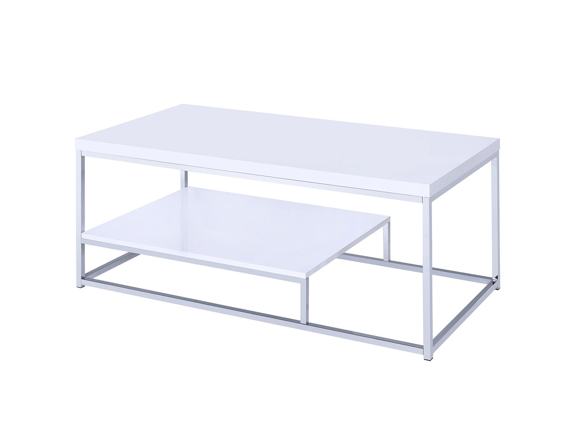 Steve Silver Company Lucia Cocktail Table, White