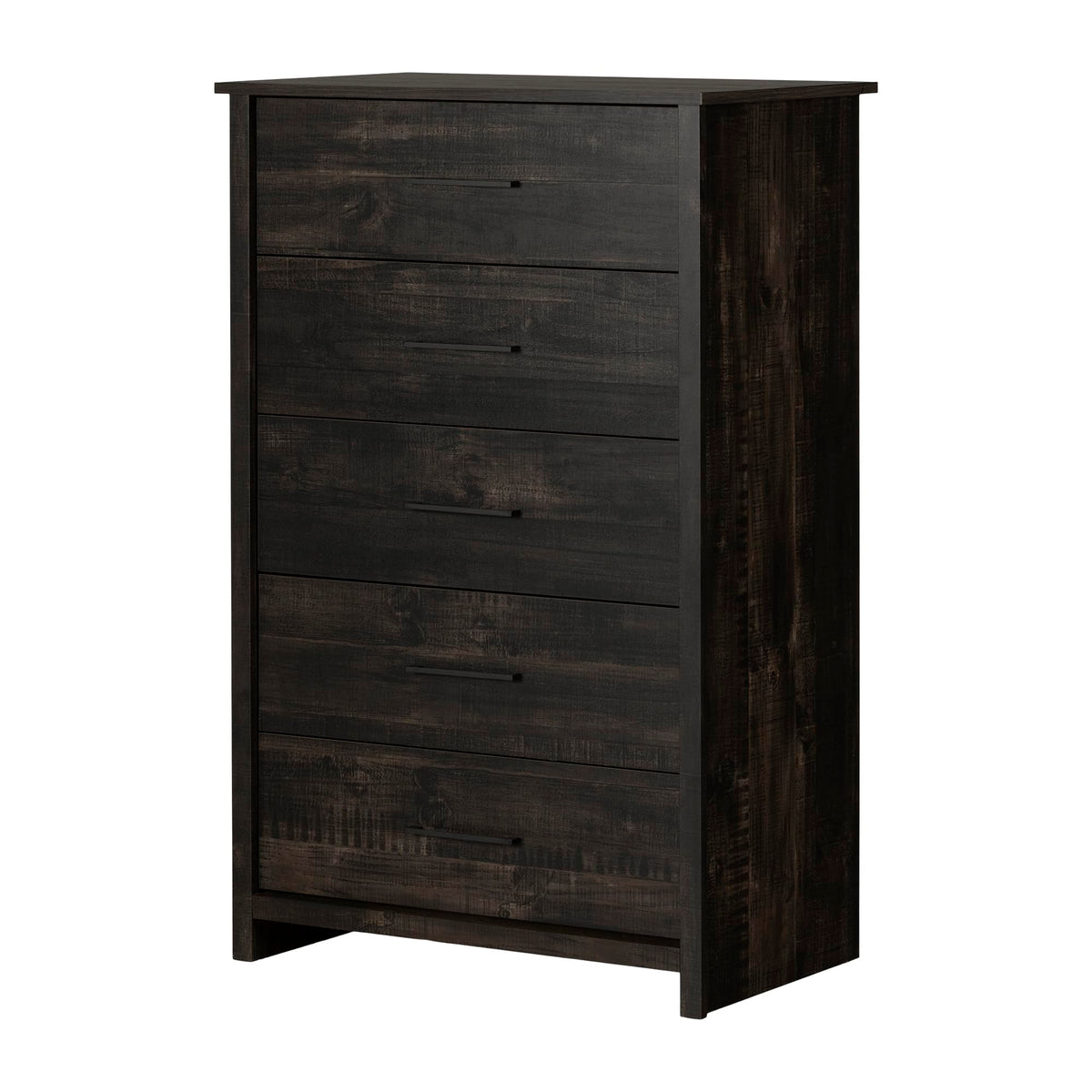 South Shore Fernley 5-Drawer Chest, Rubbed Black