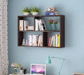 The Good Luck RUNNUP Floating Wall Mount Bookcase Engineered Wood Book Shelf Decor Wall Shelf for Study Room Office Living Room,