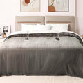 Bearhug Electric Heated Blanket Heating Blanket Queen Size 84'X 90' Warm Comforter Gift Dual Controllers Velvet & Sherpa, 10 L