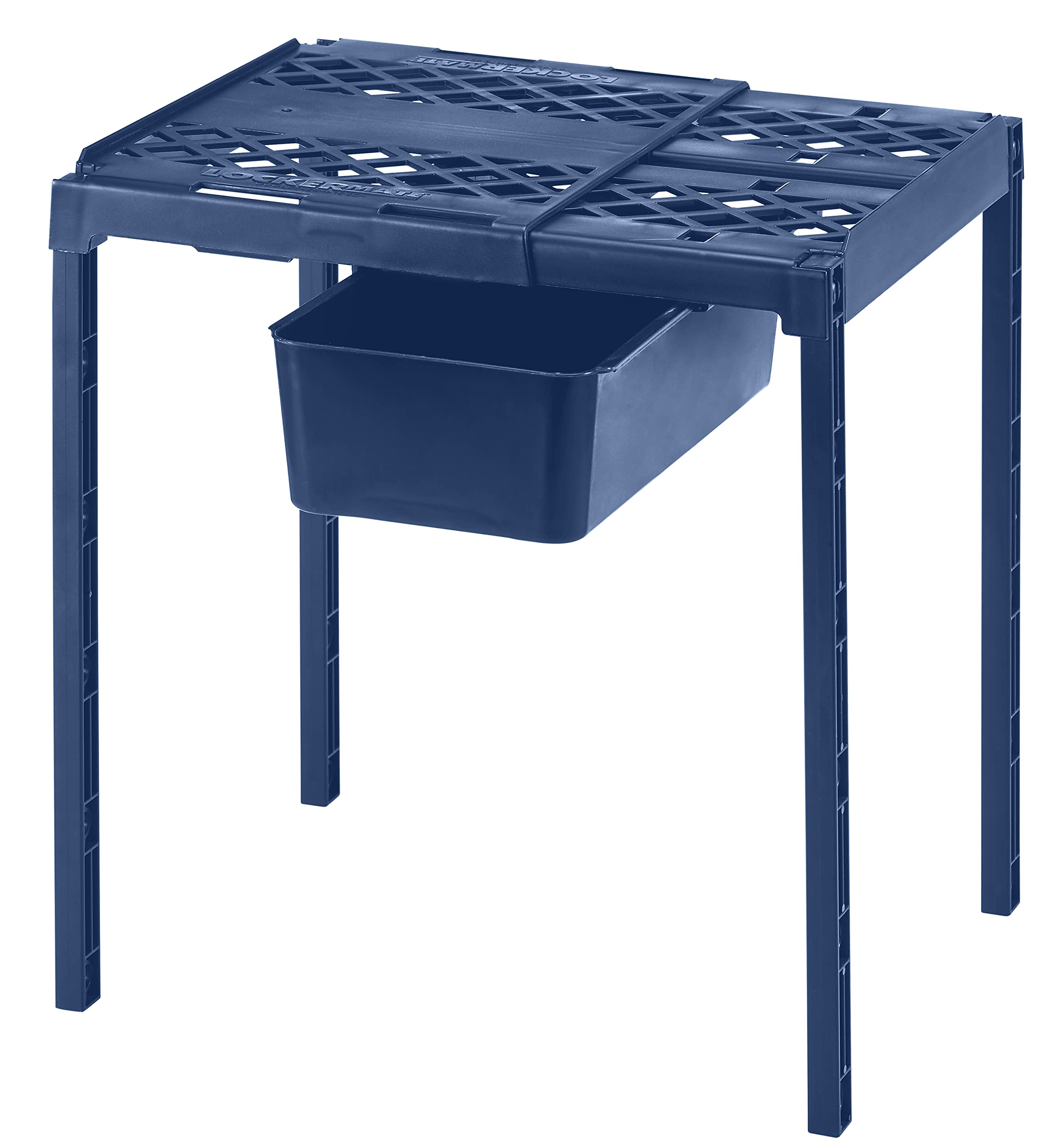 Lockermate Adjust-A-Shelf Locker Shelf & Organizer, Extends To Fit Your Locker, Easy To Use, Perfect For School, Work, Gym, Incl
