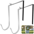 2 Pcs Christmas Headstone Wreath Hanger- Fit 6-11 Adjustable Cemetery Tombstone Wreath Holder- Stainless Steel Cemetery Gravesto