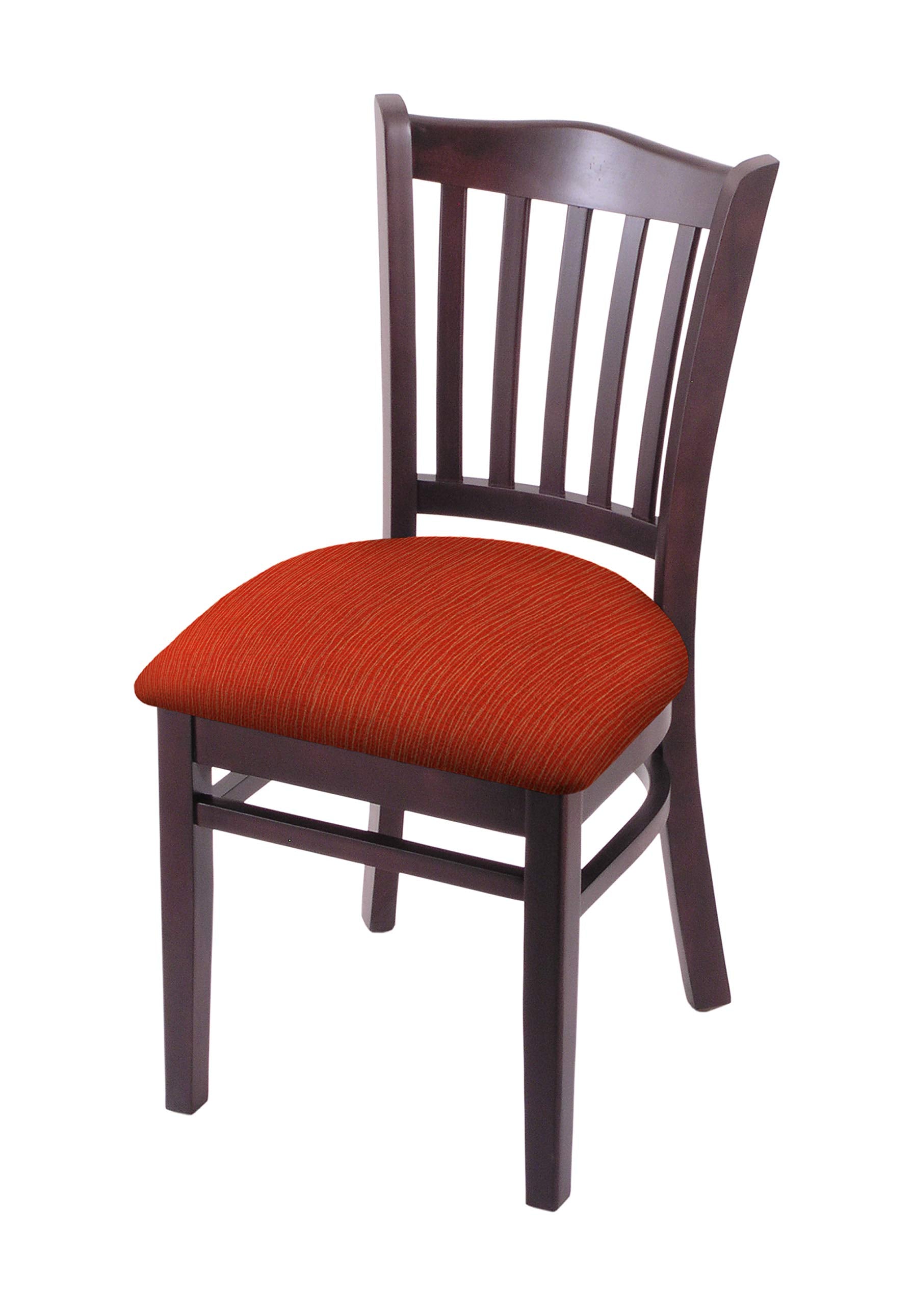 Holland Bar Stool Co. 3120 18 Chair with Dark Cherry Finish and Graph Poppy Seat