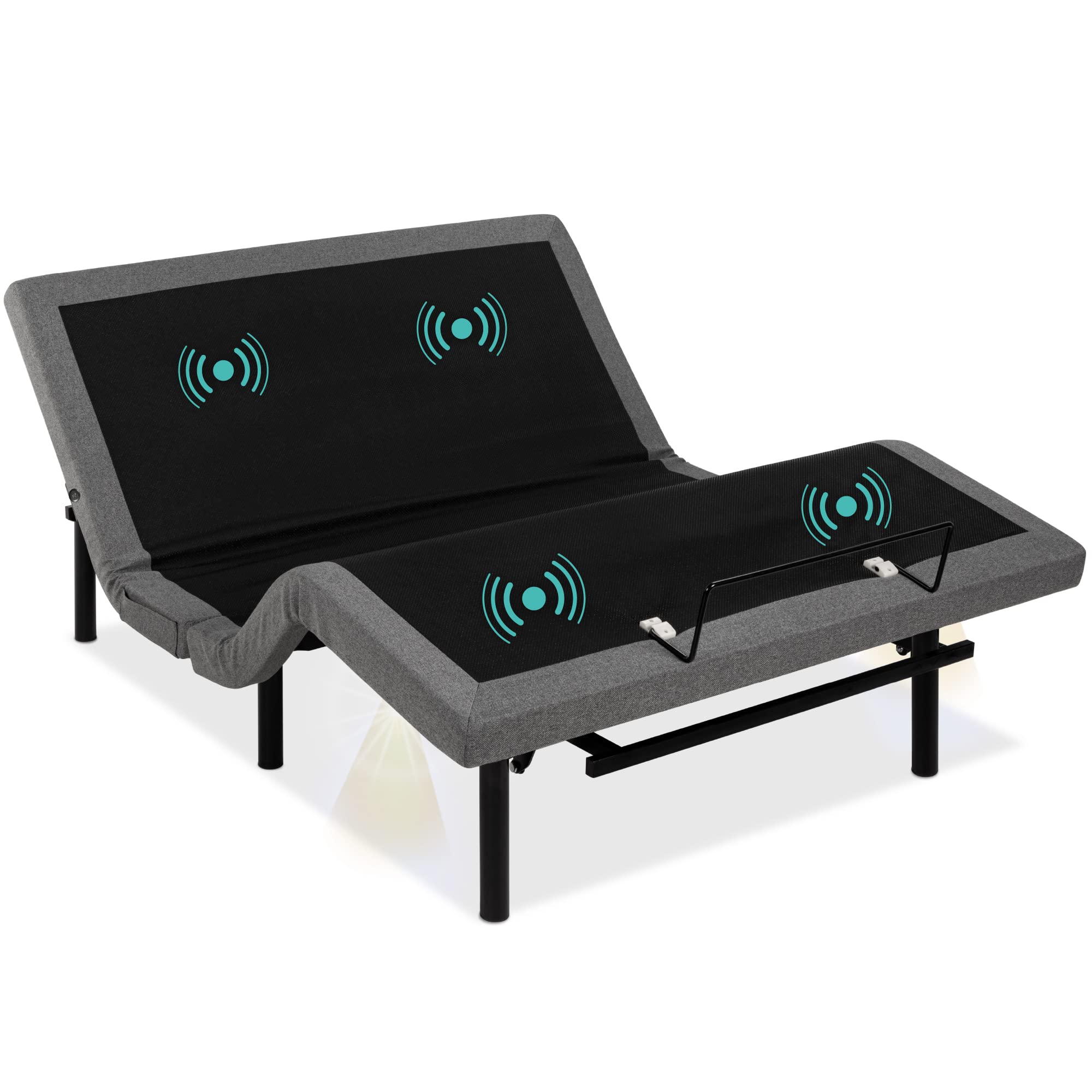 Best Choice Products Ergonomic Queen Size Adjustable Bed, Zero Gravity Base for Stress Management w/Wireless Remote Control, Mas