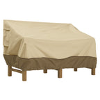 Classic Accessories Veranda Water-Resistant 104 Inch Patio Sofa/Loveseat Cover, Patio Furniture Covers, Pebble/Bark/Earth