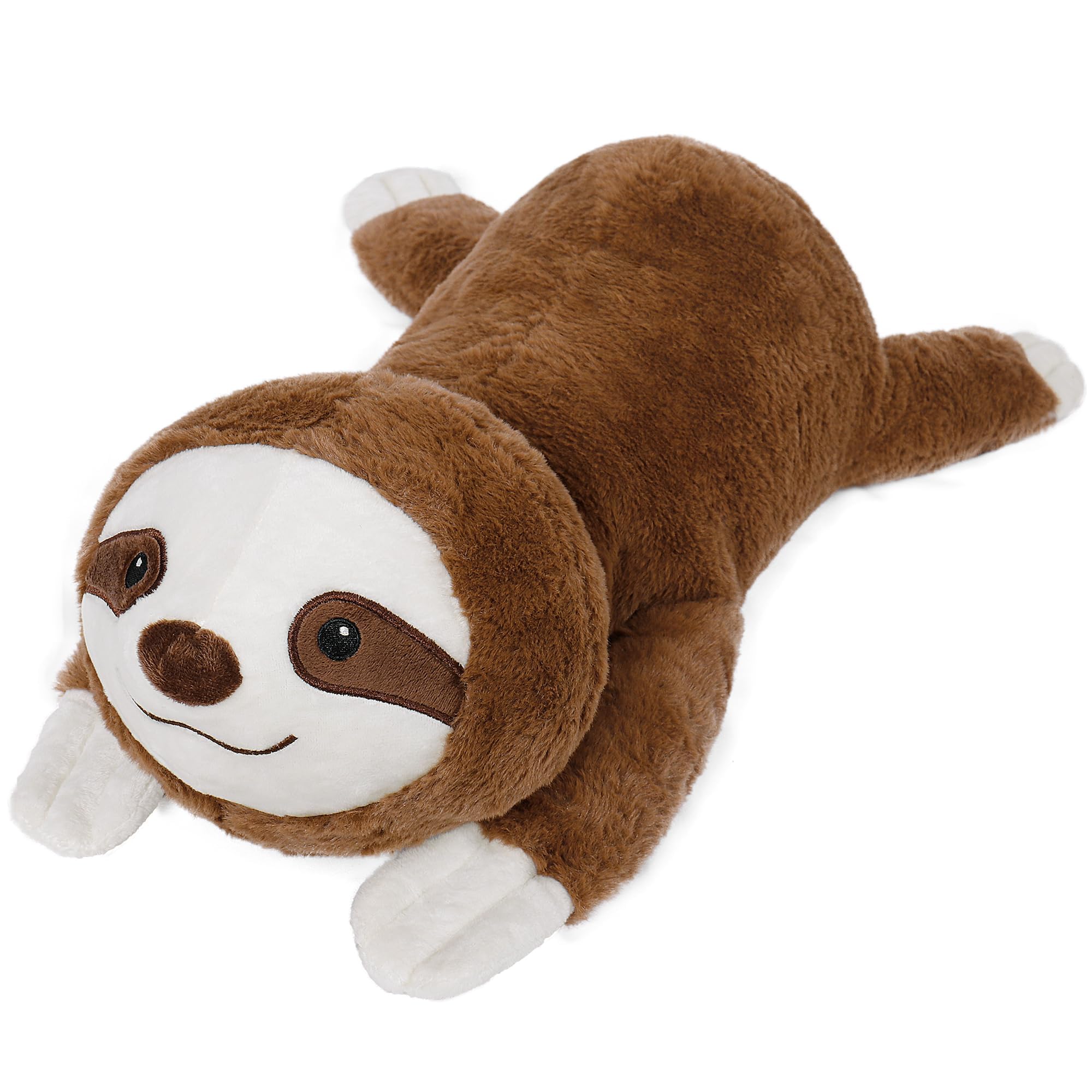 Wepop 5lb Weighted Stuffed Animals, 24in Big Sloth Plush, Cute Soft Plushie Pillows for Adults Boys Girls