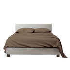 Mygiza Sheets,100% Giza Egyptian Cotton Sheets-California King Size Giza Cotton Sheets Set To Fit Upto 18 Inches Deep Mattress (4 Pcs) Taupe
