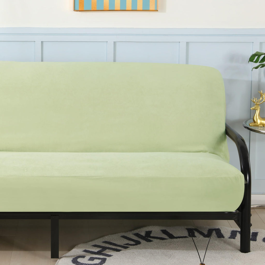 Octorose Twin Size 39X75X8Inch 3 Side Zipper Classic Soft Micro Suede Futon Cover Slipcover Sofa Day Bed Mattress Cover Couch Pr