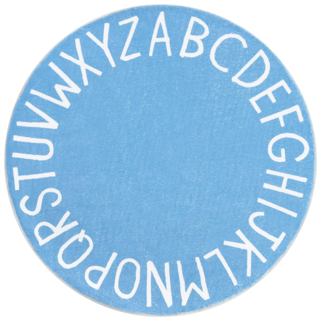 Topotdor Round Kids Play Rug Alphabet Nursery Area Rug Extra Large Soft Crawling Play Mat for Children Toddlers Bedroom (47 inch