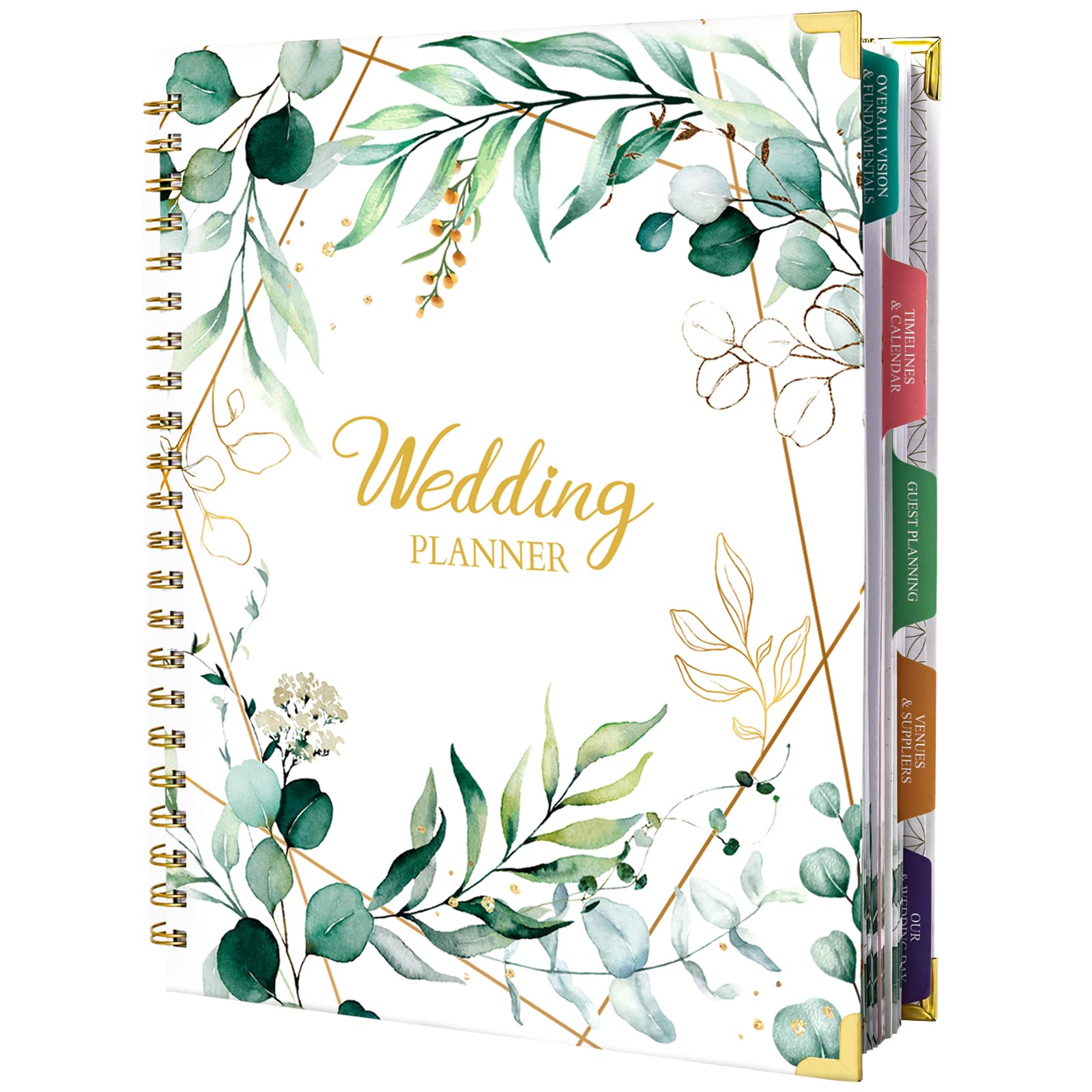 Wedding Planner & Organizer - Wedding Planner Book And Organizer For The Bride, 9.5' X 11.9' Diary Engagement Gift Book, Hardc