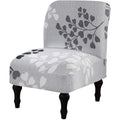 Eco-Ancheng Chair Slipcover, Removable Armless Accent Chair Cover, Polyester and Spandex, Print, Modern, Durable, Machine Washab