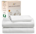 California Design Den Soft 100% Cotton Sheet Set Twin Xl, Twin Xl Sheet Set With Sateen Weave, Cooling Sheets - Ivory