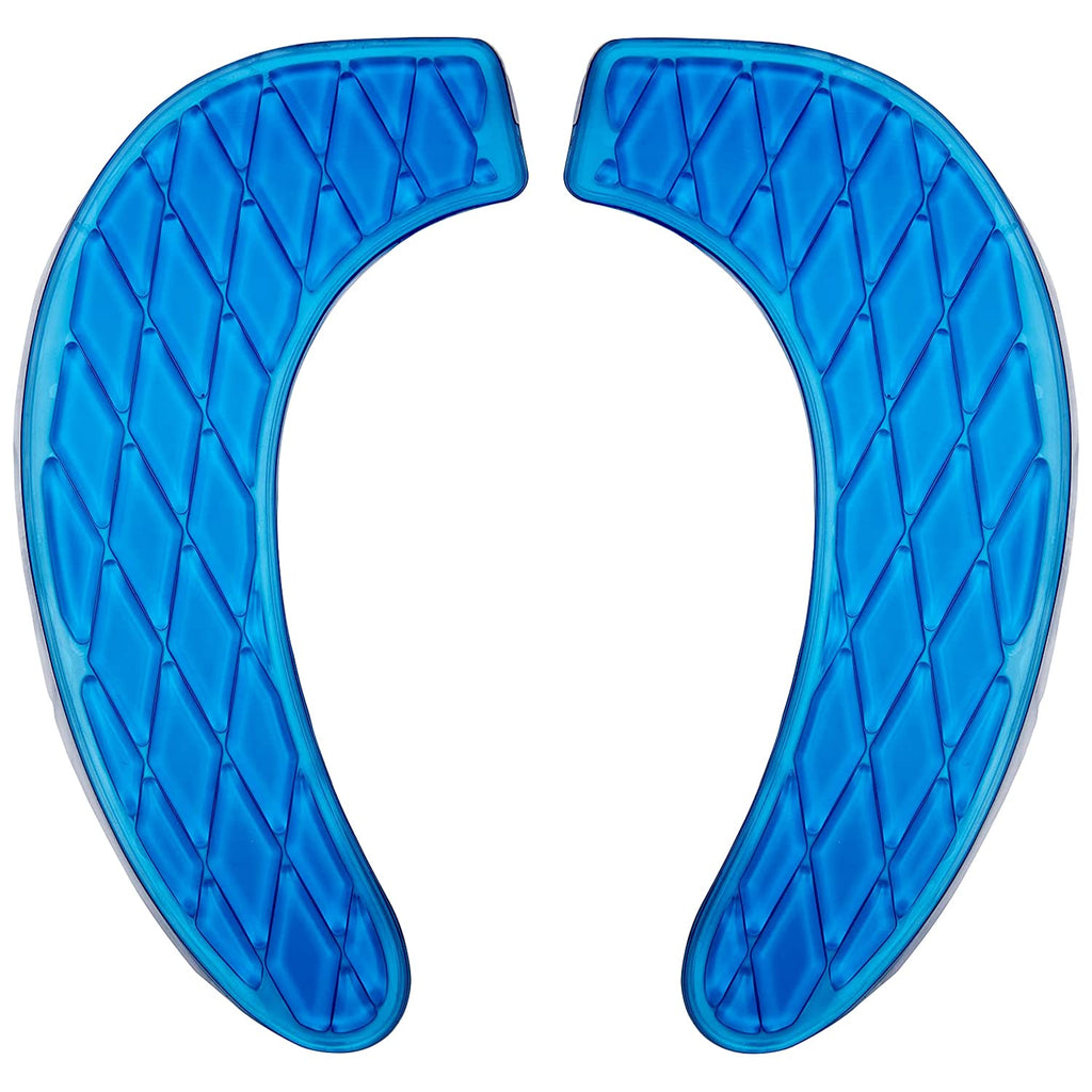 Kindax Gel Toilet Seat Cushion Portable and Washable Toilet Seat Cover Universal with Self-Adesive Design(Blue)