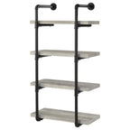 Coaster Home Furnishings Elmcrest 24-inch 4-Shelf Wall Bookshelf Grey Driftwood