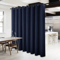 NICETOWN Extra Wide Curtain for Patio - (120 inches Wide x 84 inches Long, Navy, 1 Piece) Home Decoration Grommet Top Drape, Bed