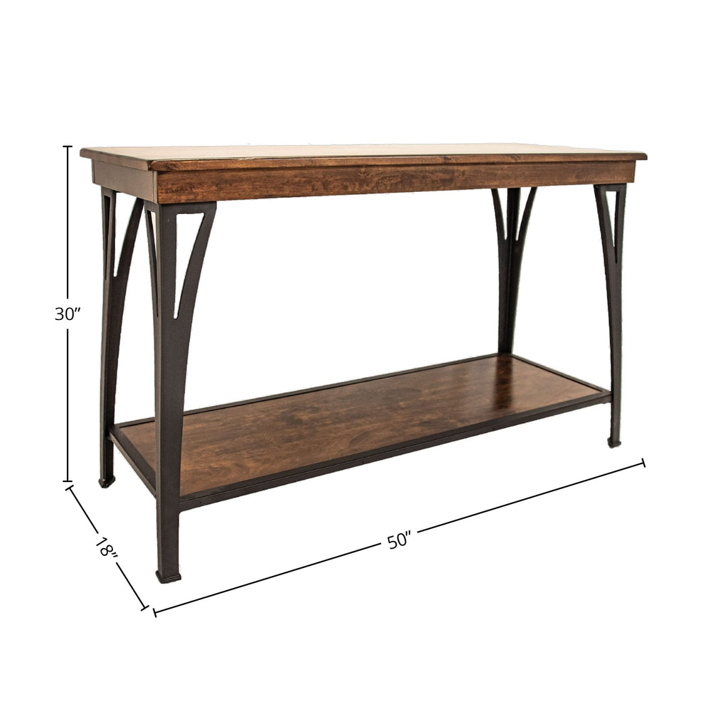 Intercon The District 50" Wide Sofa Back Table, Copper