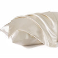 Bedsure Satin Pillowcase For Hair And Skin - Beige King Size Pillow Cases Set Of 2, Similar To Silk Pillow Cases, Silky & Soft S