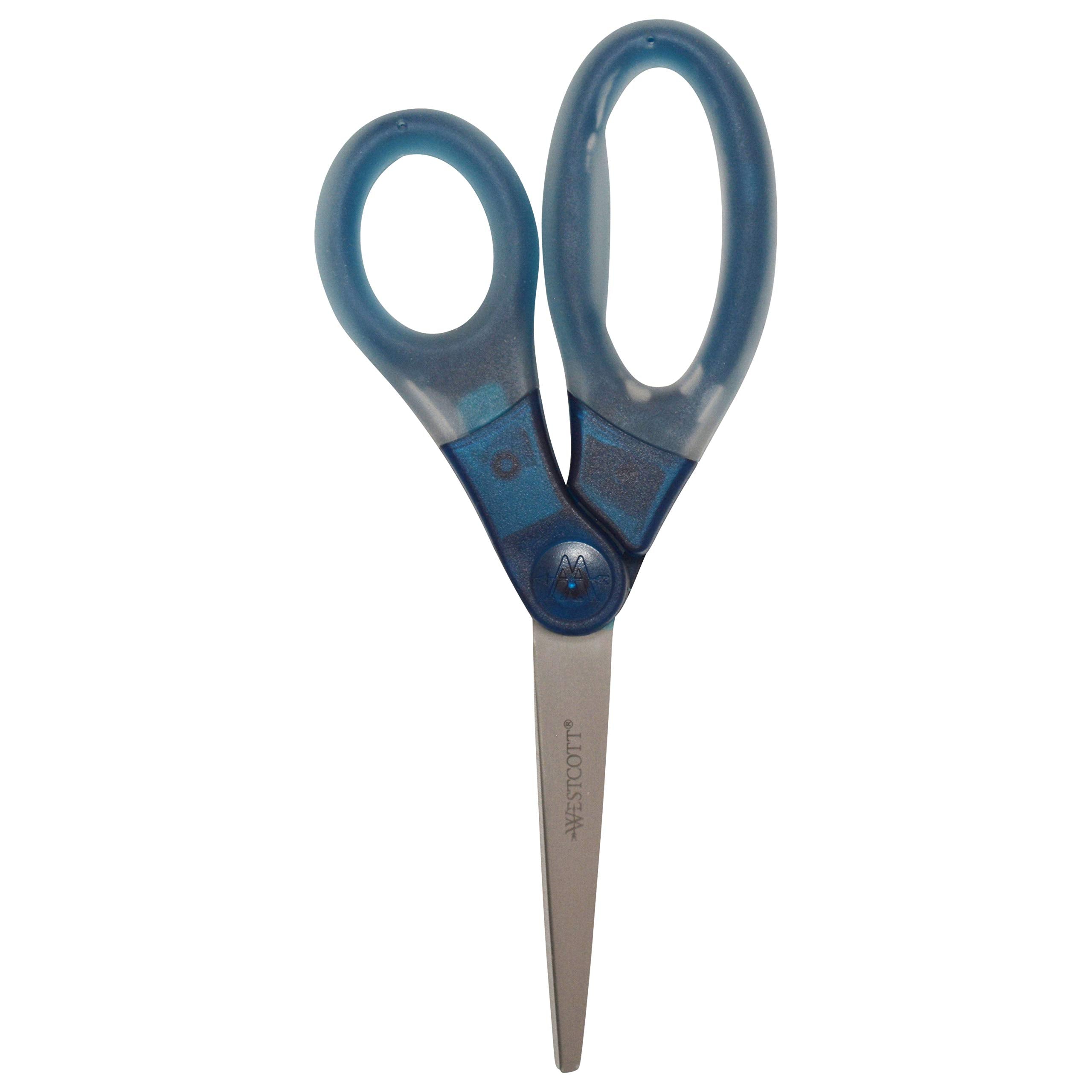 Westcott 8' Gel-Grip Multipurpose Scissors For Office And Home, Blue
