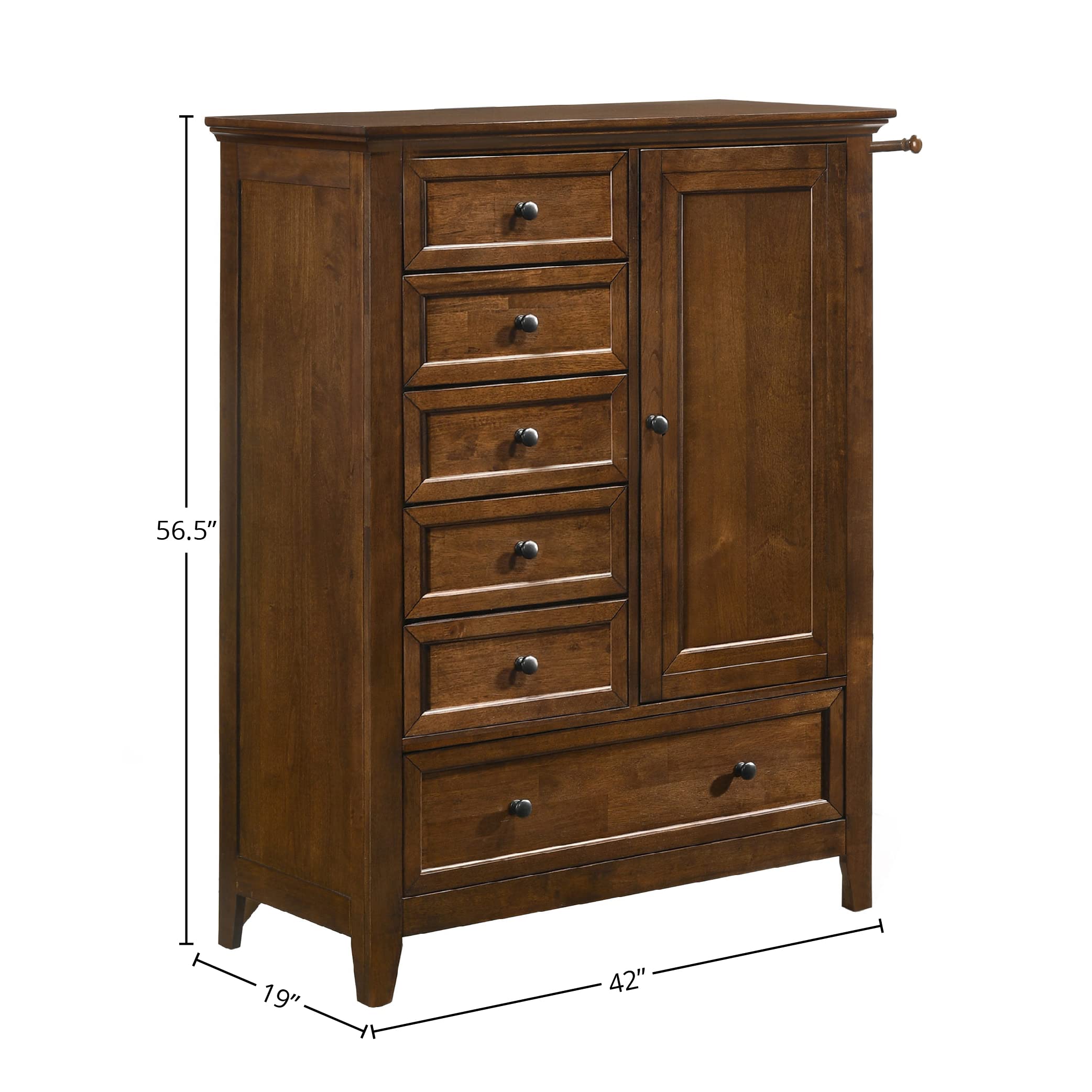 Westwood Design San Mateo Chifferobe Chest, Tuscan