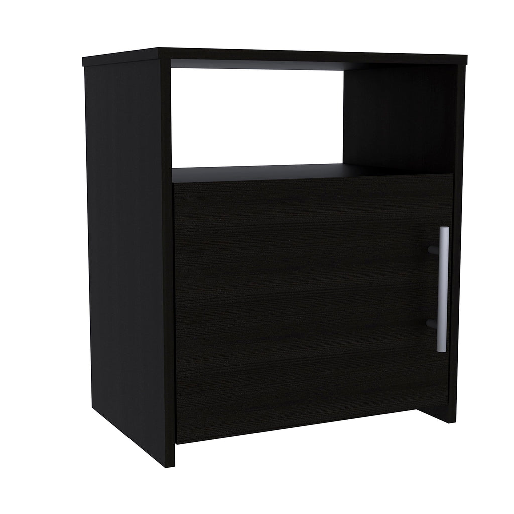 DEPOT E-SHOP Bangor 2 Piece Bedroom Set, Drawer Dresser and Nightstand, Black/Pine