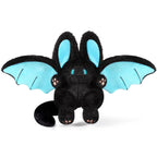 PEACH CAT Kawaii Bat Bunny Plush Pillow Cute Bat Rabbit Stuffed Animal for Kids Black 12'