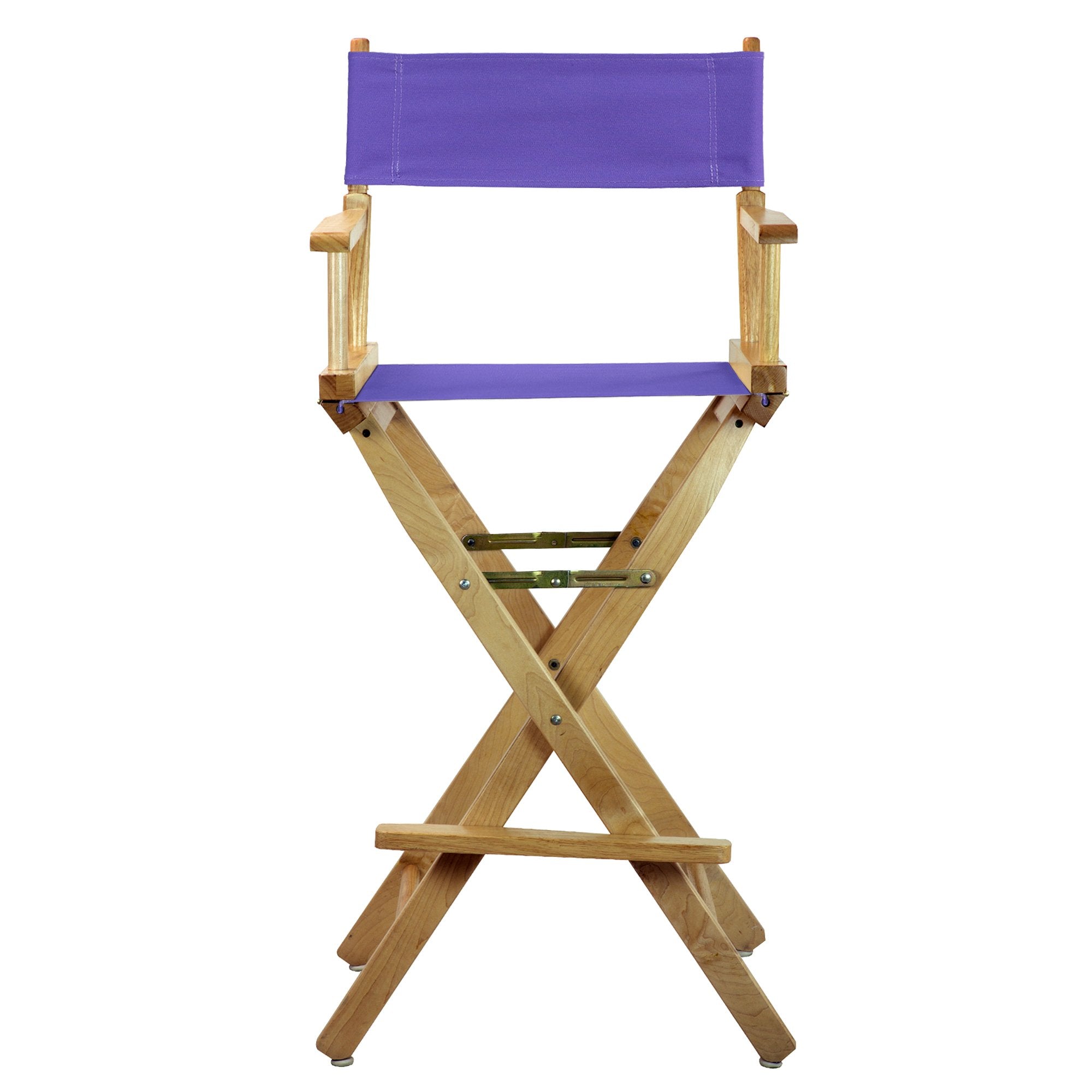 Casual Home 230-00/021-41 Director'S Chair Canvas 30" - Bar Height Natural Frame/Purple