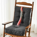 Sunrox Memory Foam Non Slip Rocking Chair Cushion, Fadeshield Water Resistant Thicken Durable Tufted Pads, Set Of Seat & Back Cu