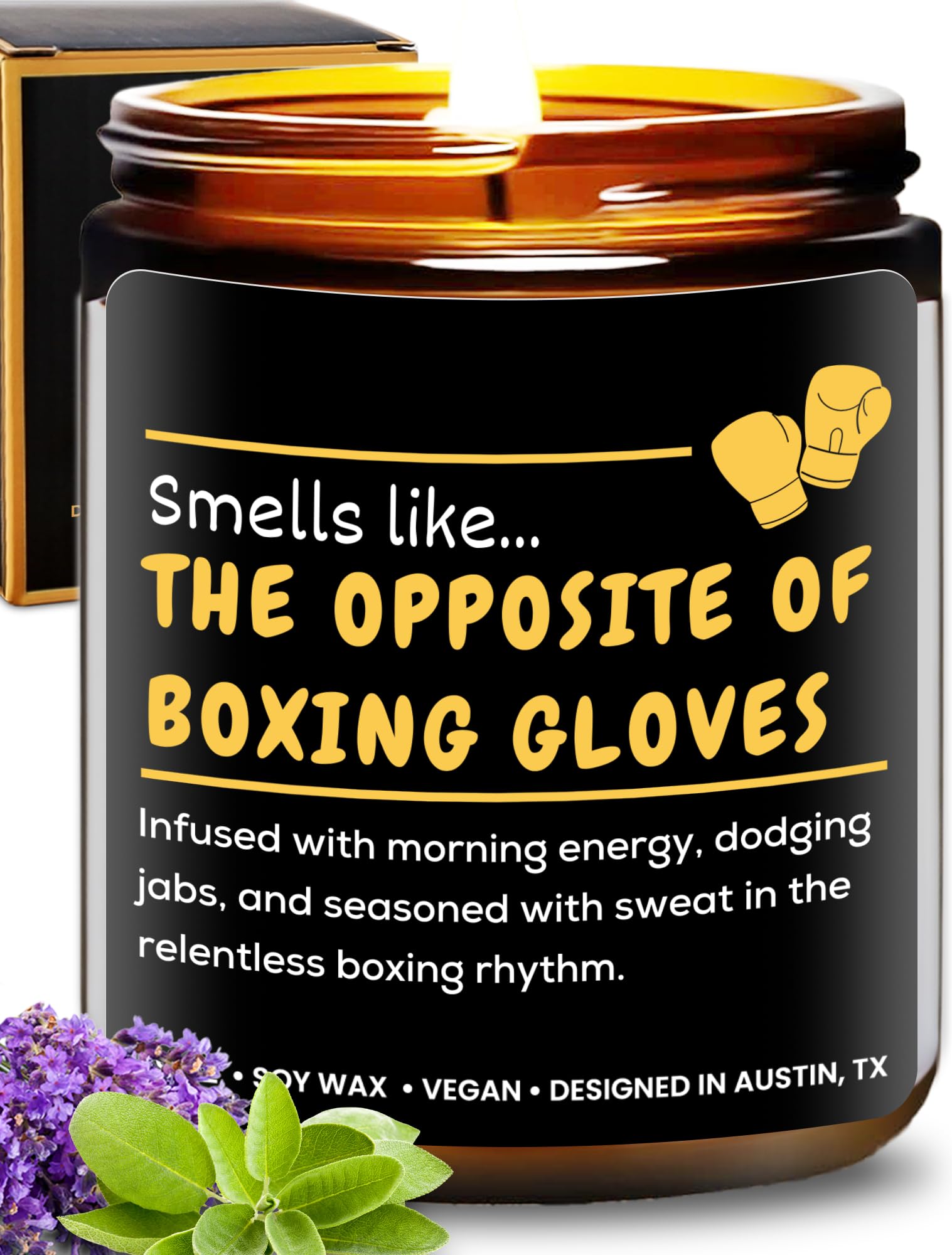 Funny Boxing Candle, Perfect Boxing Gifts for Men, Women, Girls & Boys, Boxing Memorabilia Gifts for Men, Gifts for Boxing Lover