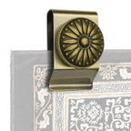 Tapestry Wall Hanging Clamps 2Pcs Textile Art Decoration Wall Hangers Metal Clips For Hanging Rugs Carpet Wall Display (Bronze)