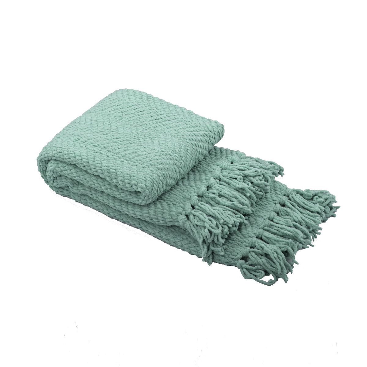 Home Soft Things Throw Blanket Knitted Tweed Throw 60' X 80', Silver Blue, Super Soft Cozy Warm Comfortable Breathable Throw F