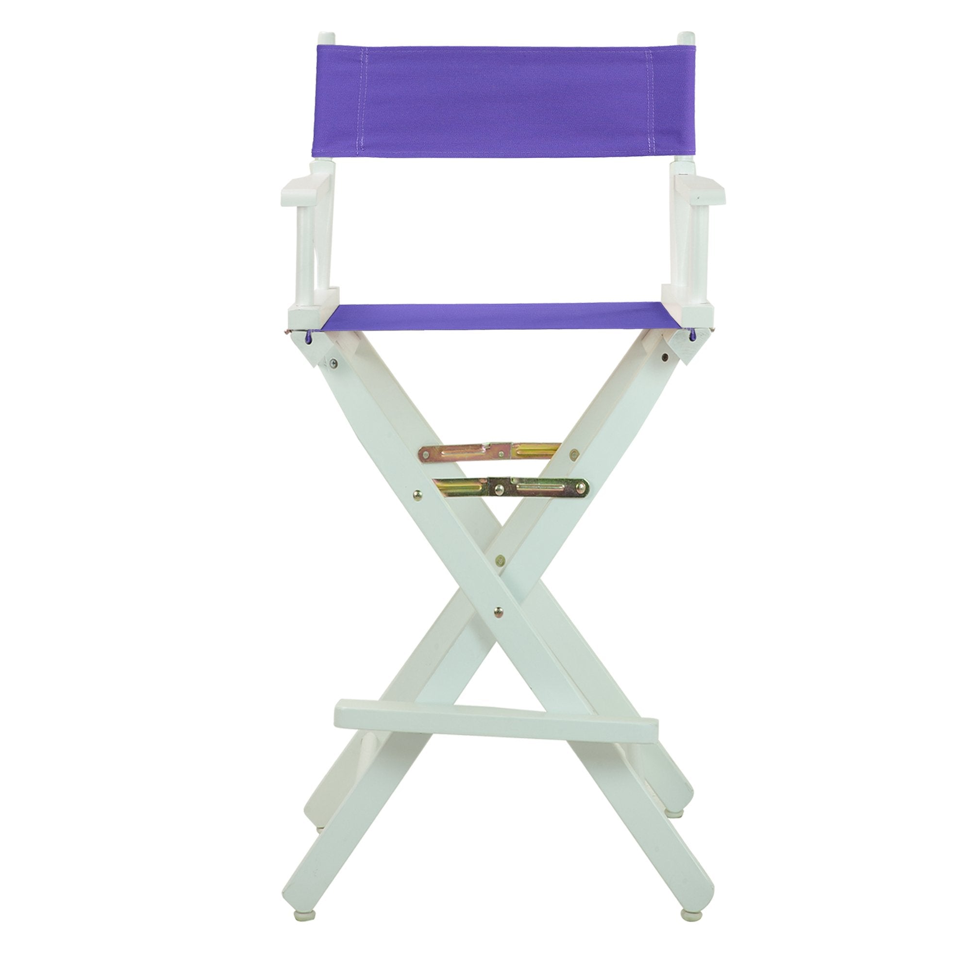 Casual Home 230-01/021-41 Director Chair, 30&quot; - Bar Height, Whiteframe/Purple Canvas