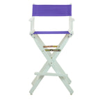 Casual Home 230-01/021-41 Director Chair, 30" - Bar Height, Whiteframe/Purple Canvas