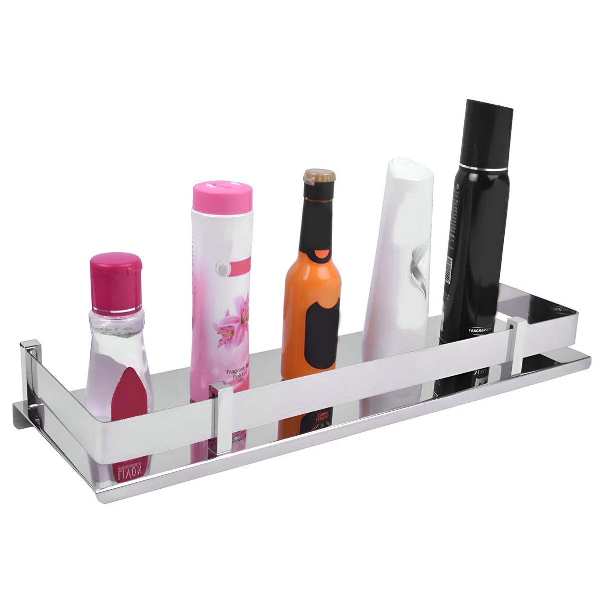Pivalo 304 Grade Stainless Steel Bathroom Shelf Wall Mounted Corner Multipurpose Rack Accessories and Fittings for Washroom Kitc