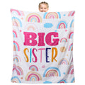 Buryeah 60' X 50' Big Sister Blanket Big Sister Gifts Big Sister Birthday Gift Ideas Soft Cozy Throw Blanket Soft Warm Flannel
