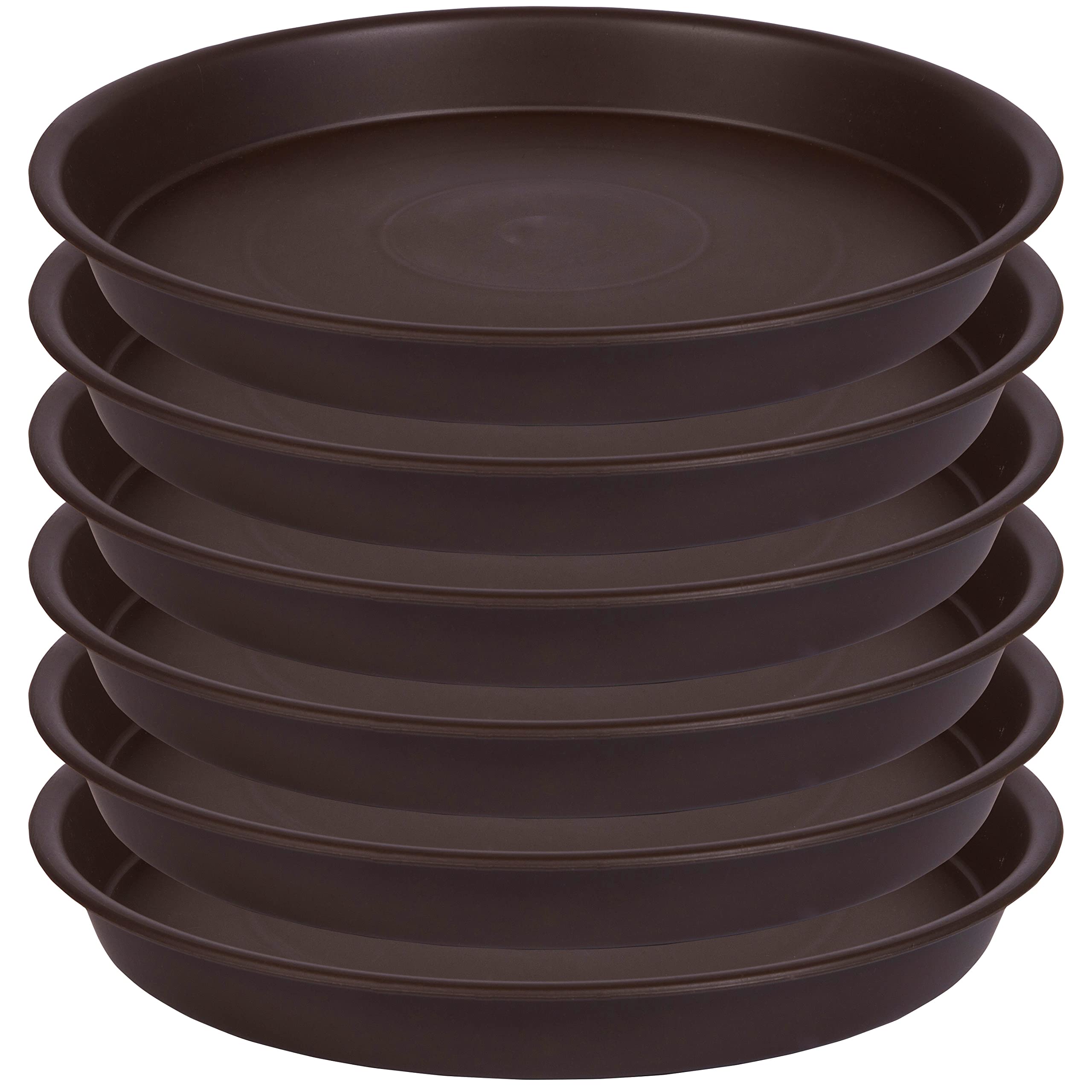 Angde Plant Saucer 10 Inch, 6 Pack Of 10 Inch Plant Tray, Heavy Duty Plastic Plant Saucers For Indoors Round, Plant Water Tray,