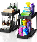 Calyxia Under Sink Storage Organizer | 2Tier PullOut Storage Rack | 35.5Cm X 21Cm | Bathroom Organizer | Expandable Rack With 