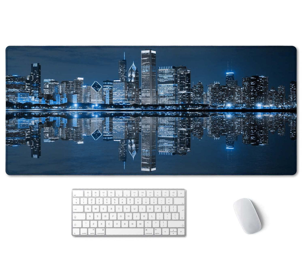 Ssoiu Extended Gaming Mouse Pad (35.5X15.7 In), Large Non-Slip Rubber Base Mousepad With Stitched Edges, Waterproof Keyboard Mou
