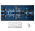 Ssoiu Extended Gaming Mouse Pad (35.5X15.7 In), Large Non-Slip Rubber Base Mousepad With Stitched Edges, Waterproof Keyboard Mou