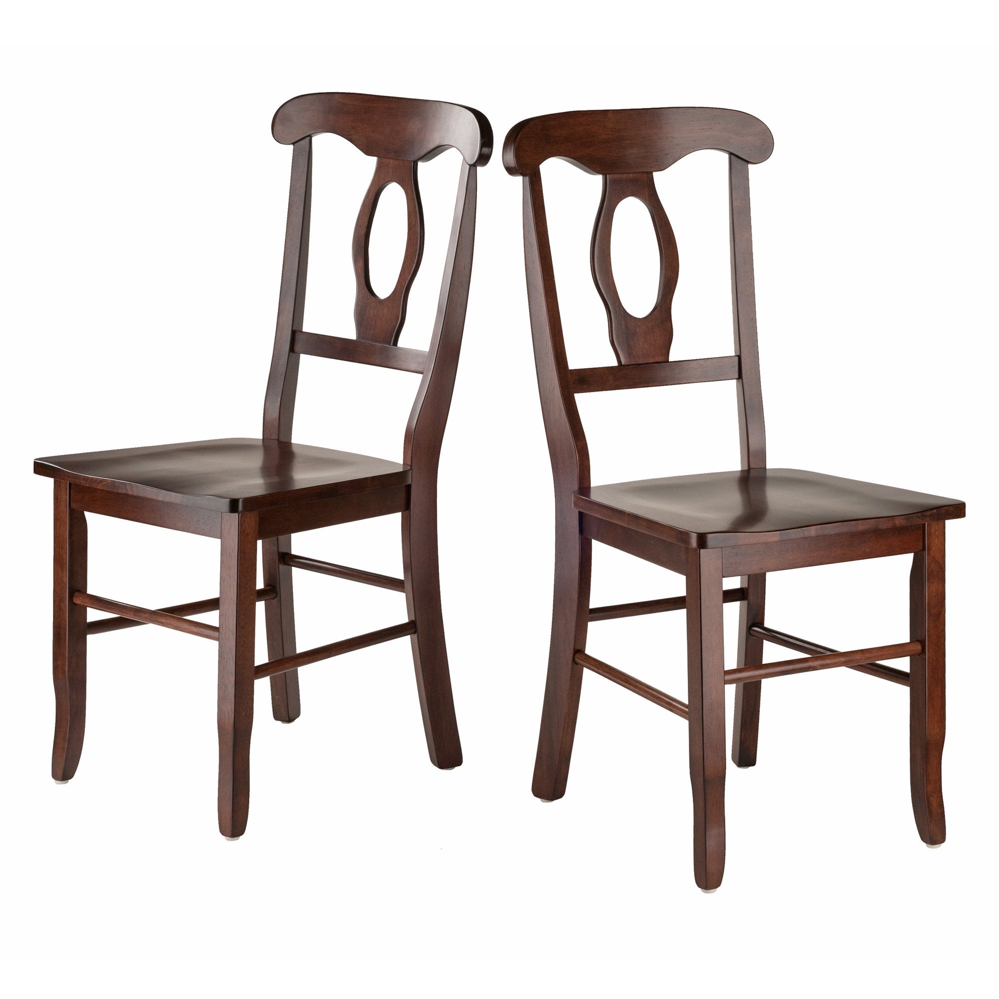 Winsome Renaissance 2-pc Dining Chair Set, Key hole back, Walnut