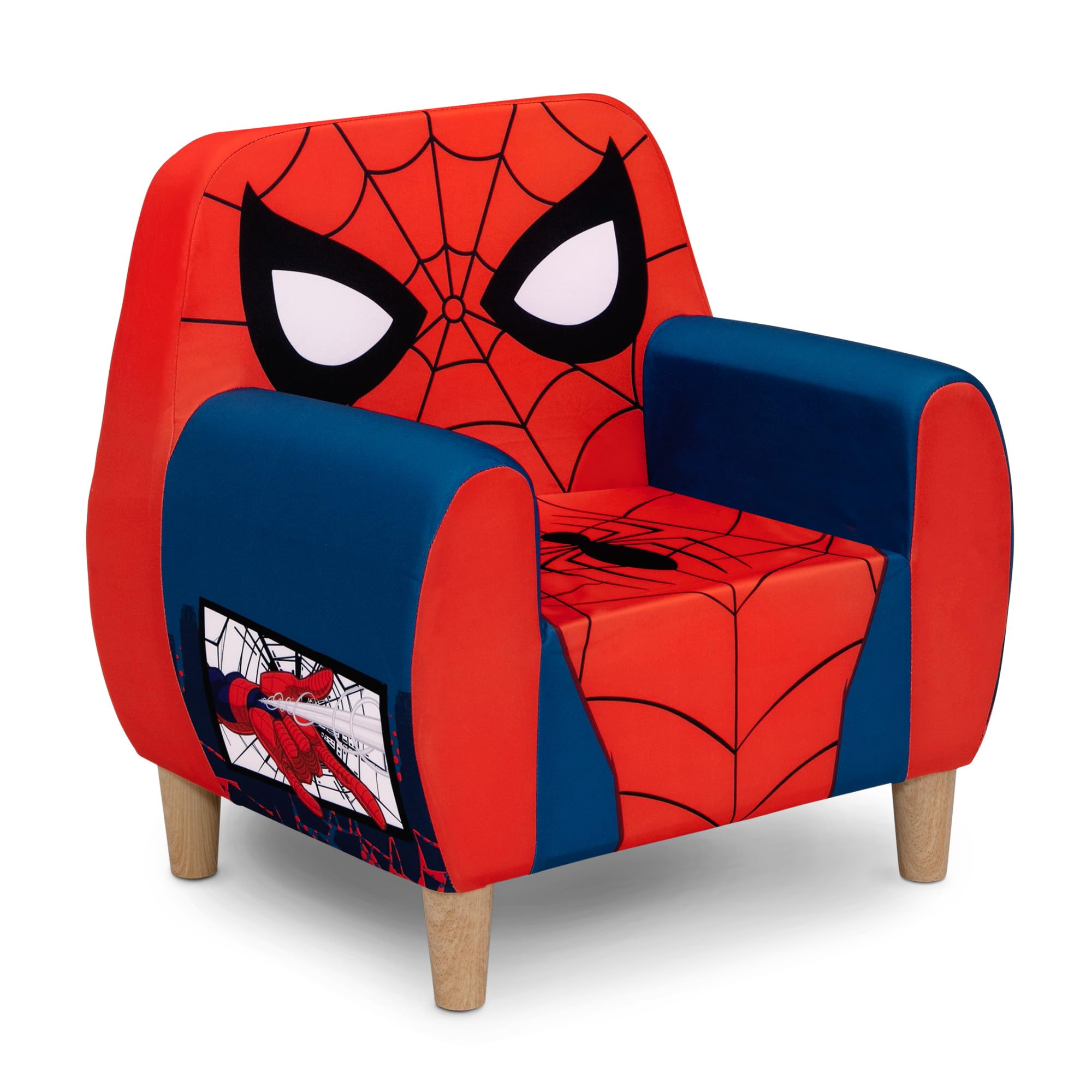 Delta Children  Marvel SpiderMan Foam Chair for Kids, Red