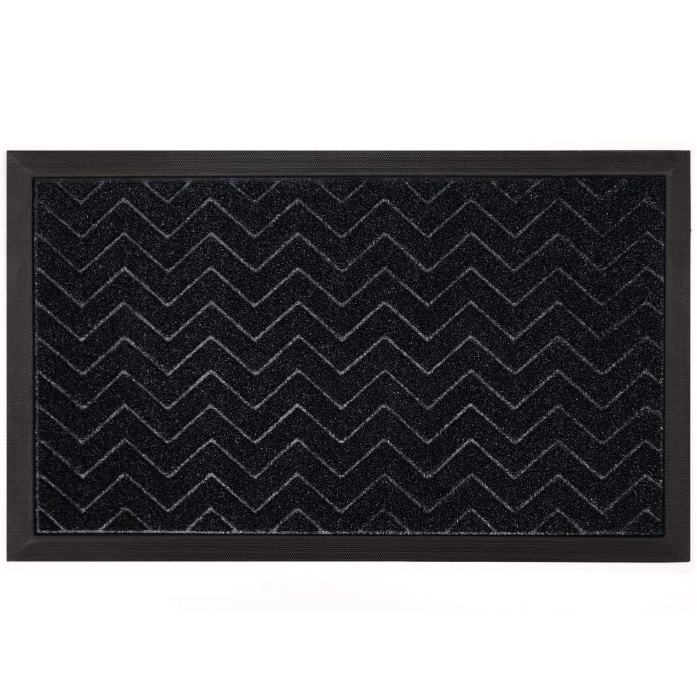 Grip Master Durable Rubber Door Mat, 35X23, Waterproof, And Entry, Heavy Duty Utility Mats, For Front Door And Garage Floor Entr