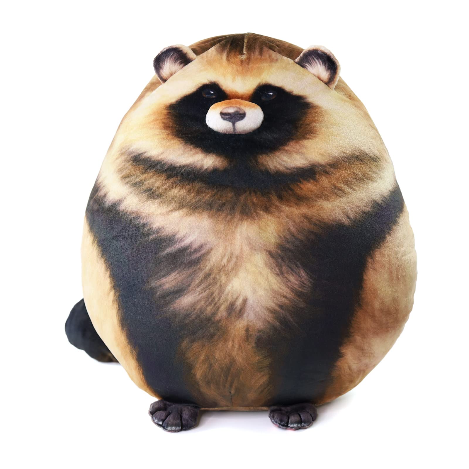 12' Raccoon Plush Body Pillow, Raccoon Stuffed Animal, Cute Plushies For Girls, Soft Plush Pillow, Kitten Plush Throw Pillow Do