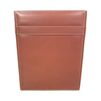 Dacasso Rustic Brown Leather Square Waste Basket