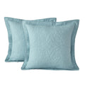 Winlife 100% Cotton Quilted Euro Sham Covers, 2 Pack Cotton 26 ' ' X 26 ' ' Pillow Covers, Soft And Breathable Euro Shams, Squar