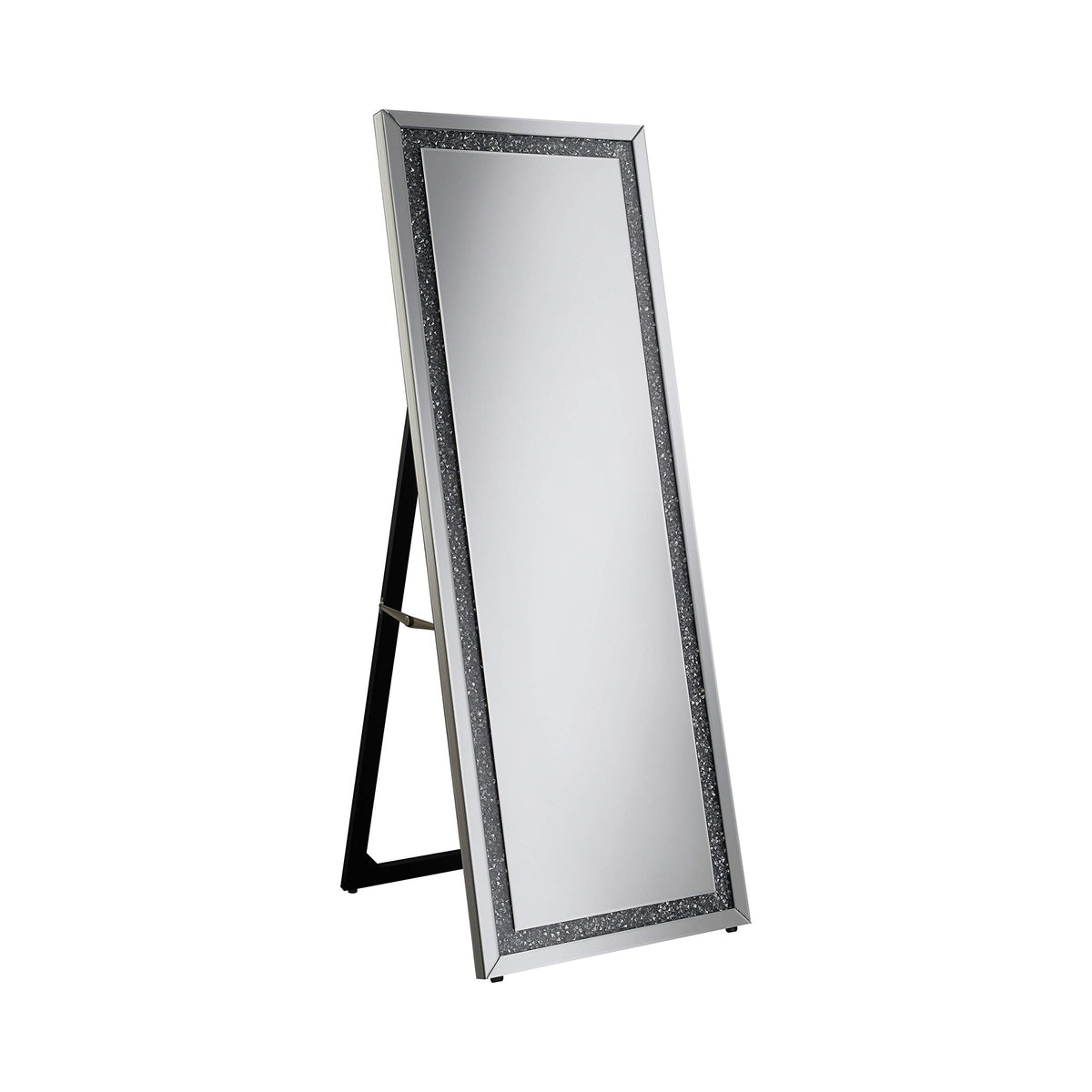 Coaster Home Furnishings Rectangle Cheval Floor Mirror Silver