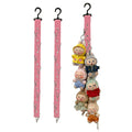 Bawiked Plush Doll Hanging Storage Rope Display Rack with 8 Clips - Wall Hanging Organizer for Keychain Plushies, Mini Toys- Hol