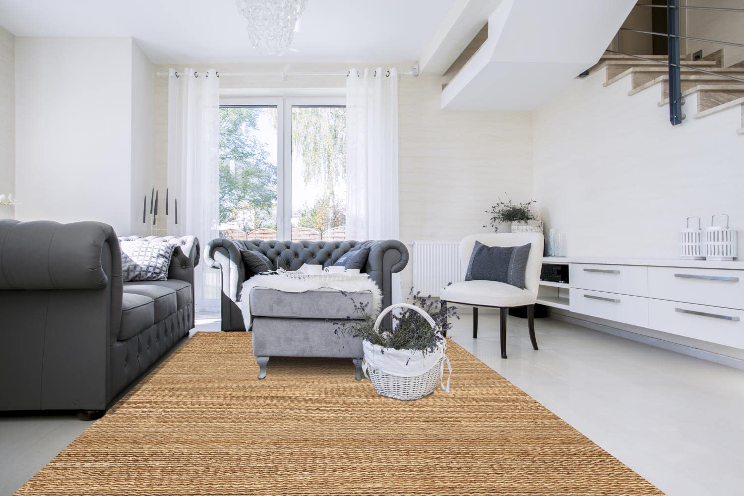 Dalyn Rugs Bn100 Banyan Cotton Canvas, 9 X 13-Feet, Eggplant