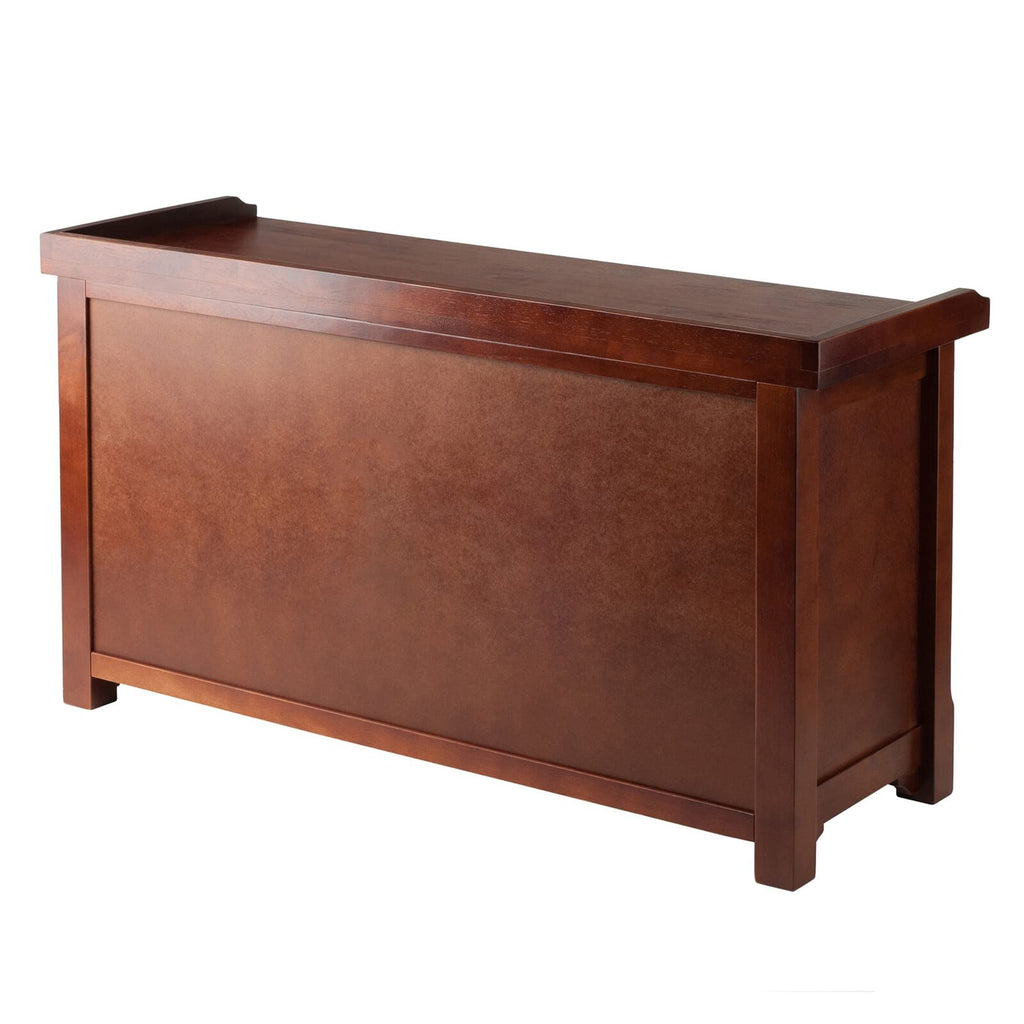 Winsome Wood Milan Bench, Antique Walnut